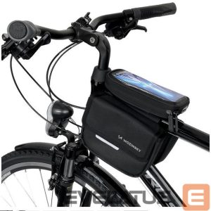 Dviračio priedas iLike Universal frame bike bag bicycle pannier waterproof phone case 1.5l Black