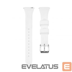 Dirželis Connect  20mm T-buckle Silicone Loop Watch Strap (130mm M/L) White