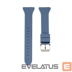 Dirželis Connect  22mm T-buckle Silicone Loop Watch Strap (130mm M/L) Blue