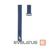 Dirželis Connect  22mm Flat head Leather - Silicone Loop Magnetic Watch Strap (130mm M/L) Midnight Blue