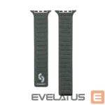Dirželis Connect  Watch 42/44/45mm Fine woven twill magnetic chain Watch Straps Green