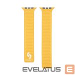 Dirželis Connect  Watch 42/44/45mm Fine woven twill magnetic chain Watch Straps Yellow
