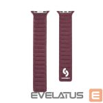 Dirželis Connect  Watch 42/44/45mm Fine woven twill magnetic chain Watch Straps Plum