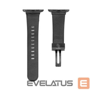 Dirželis Connect  Watch 42/44/45mm Single loop buckle leather Watch Straps Black