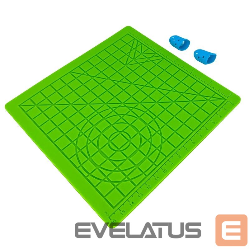 Kitas produktas iLike S2 Silicone Pad (18x18cm) for Safe use of 3D Printing Pen + 2 Finger covers Green