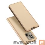 Knygos tipo dėklas dėklai Dux Ducis Xiaomi Redmi 10C Skin Pro Flip Case Gold