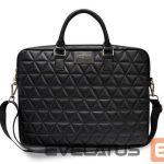 Nešiojamojo kompiuterio krepšys Guess  Guess Quilted bag for a 16" laptop - black 