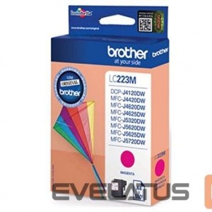 Eksploatacinės medžiagos spausdintuvams Brother  LC-223M Ink Cartridge, Magenta 