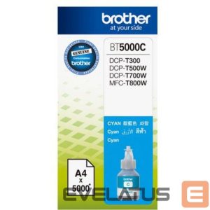 Eksploatacinės medžiagos spausdintuvams Brother  BT5000C Ink Cartridge, Cyan 