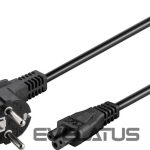 Kabelis Goobay  Power supply cord (CEE/7/7 to mickey), angled 68004 1.8 m, Black 