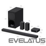 Interaktyvus sprendimas Sony  HT-S40R 5.1ch Home Cinema Soundbar with Wireless Rear Speakers 