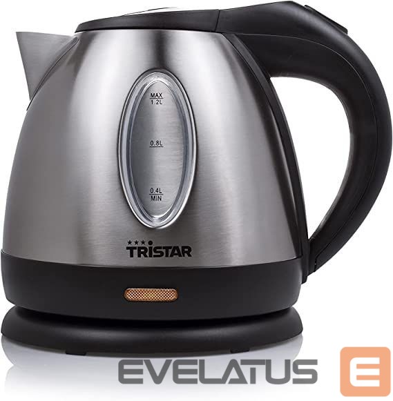 Virdulys Tristar Jug Kettle WK-1323 Standard, 1500 W, 1.2 L, Stainless steel, 360° rotational base, Silver