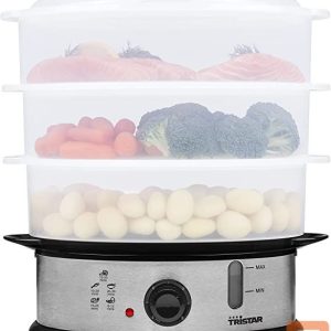 Kiti smulkūs buitiniai prietaisai Tristar  Food Steamer VS-3914 Silver, 1200 W, Capacity 11 L, Number of baskets 3 