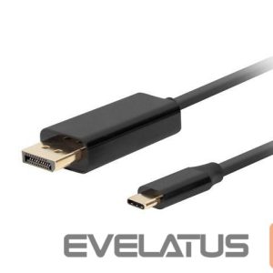 Adapteris Lanberg  USB-C to DisplayPort Cable, 1.8 m 4K/60Hz, Black 