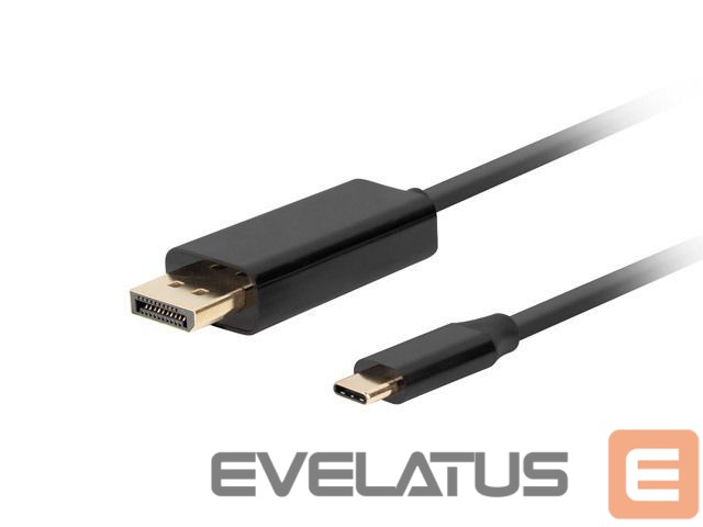Adapteris Lanberg USB-C to DisplayPort Cable, 1.8 m 4K/60Hz, Black
