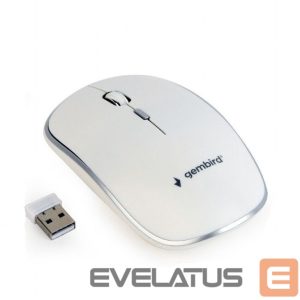 Kompiuterio pelė Gembird  MUSW-4B-01-W Standard, No, White, No, Wireless connection 