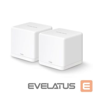 Maršrutizatoriai MERCUSYS  AC1300 Whole Home Mesh Wi-Fi System Halo H30G (2-Pack) 802.11ac, 400+867 Mbit/s, Ethernet LAN (RJ-45) ports 2, Mesh Support Yes, MU-MiMO Yes, White 