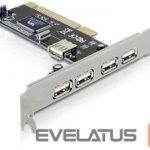 Kitas kompiuterio priedas Logilink  4+1-port USB 2.0 PCI 
