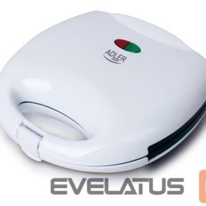 Skrudintuvas Adler  Sandwich maker AD 301 750  W, Number of plates 1, Number of pastry 2, White 