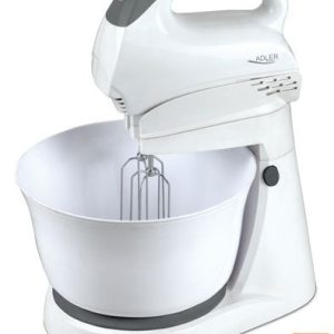 Maišytuvai ir maišytuvai Adler  Mixer AD 4202 Mixer with bowl, 300 W, Number of speeds 5, Turbo mode, White 