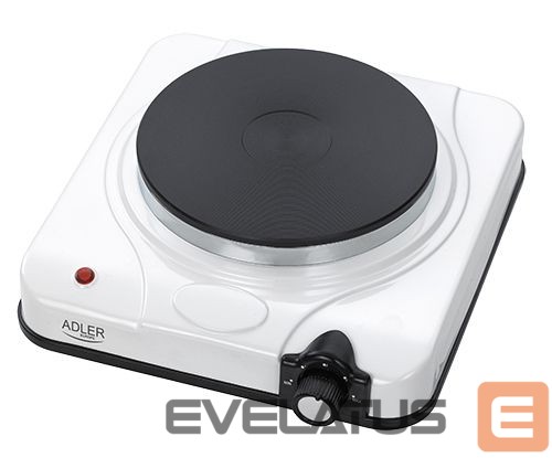 Elektrinė orkaitė Adler Free standing table hob AD 6503 Number of burners/cooking zones 1, White, Electric stove, Electric