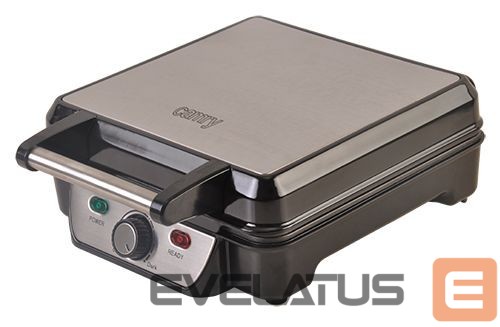 Skrudintuvas Camry Waffle maker CR 3025 1150 W, Number of pastry 4, Belgium, Black/Stainless steel
