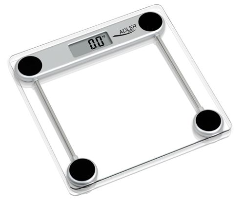 Svarstyklės Adler Scales Maximum weight (capacity) 150 kg, Accuracy 100 g, 1 user(s), Glass