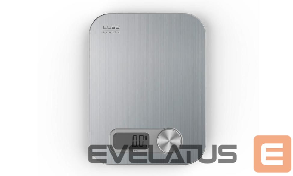 Virtuvinės svarstyklės Caso Design kitchen scale Maximum weight (capacity) 5 kg, Graduation 1 g, Display type Digital, Stainless Steel