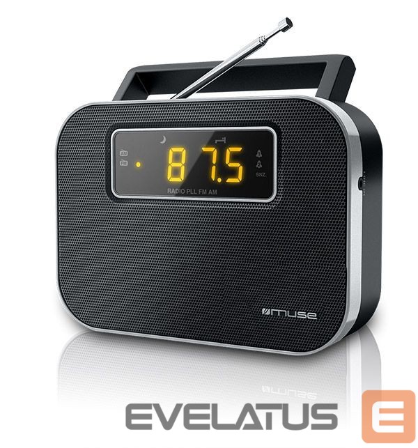Interaktyvus sprendimas Muse M-081R Black, Alarm function, 2-band PLL portable radio
