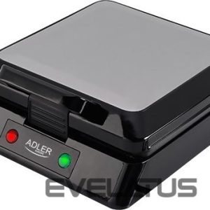 Skrudintuvas Adler  Waffle maker AD 3036 1500 W, Number of pastry 4, Belgium, Black 