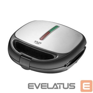 Skrudintuvas Adler  Sandwich maker AD 3040  1200 W, Number of plates 5, Number of pastry 2, Ceramic coating, Black 