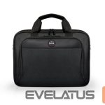 Nešiojamojo kompiuterio krepšys PORT DESIGNS  HANOI II CLAMSHELL 105064 Fits up to size 15.6 ", Black, Shoulder strap, Messenger - Briefcase 