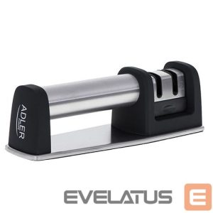 Kiti smulkūs buitiniai prietaisai Adler  Knife sharpener AD 4489 Manual, Black/Stainless steel, 2 
