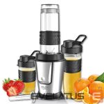 Maišytuvai ir maišytuvai Adler  Blender AD 4081 Tabletop, 800 W, Jar material BPA Free Plastic, Jar capacity 0.57 and 0.4 L, Ice crushing, Black/Stainless steel 