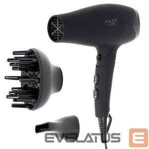 Veido apsauga Adler  Hair dryer AD 2267 2100 W, Number of temperature settings 3, Diffuser nozzle, Black 