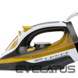 Lygintuvai Camry  Iron CR 5029 Steam Iron, 2400 W, Continuous steam 40 g/min, Steam boost performance 70 g/min, White/Black/Gold 