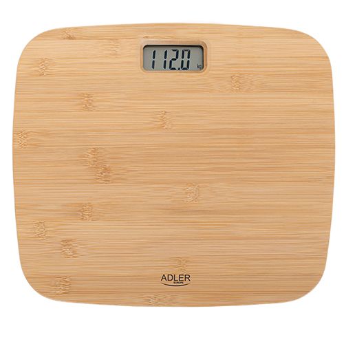 Svarstyklės Adler Bathroom Bamboo Scale AD 8173 Maximum weight (capacity) 150 kg, Accuracy 100 g