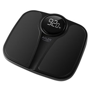 Svarstyklės Adler  Bathroom Scale AD 8172b Maximum weight (capacity) 180 kg, Accuracy 100 g, Body Mass Index (BMI) measuring, Black 