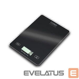 Virtuvinės svarstyklės Caso  Kitchen scale Slim Maximum weight (capacity) 5 kg, Graduation 1 g, Black 