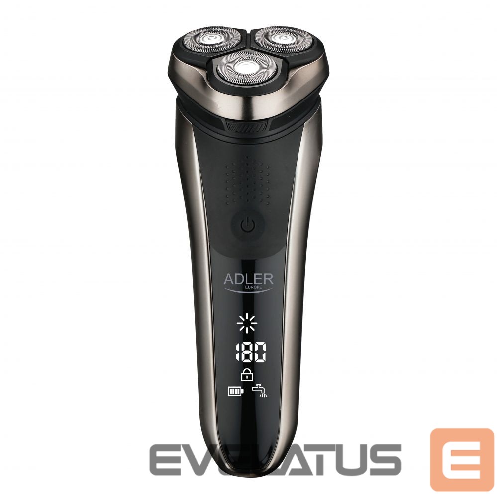 Skustuvas Adler Electric Shaver AD 2933 Operating time (max) 180 min, Lithium Ion, Black