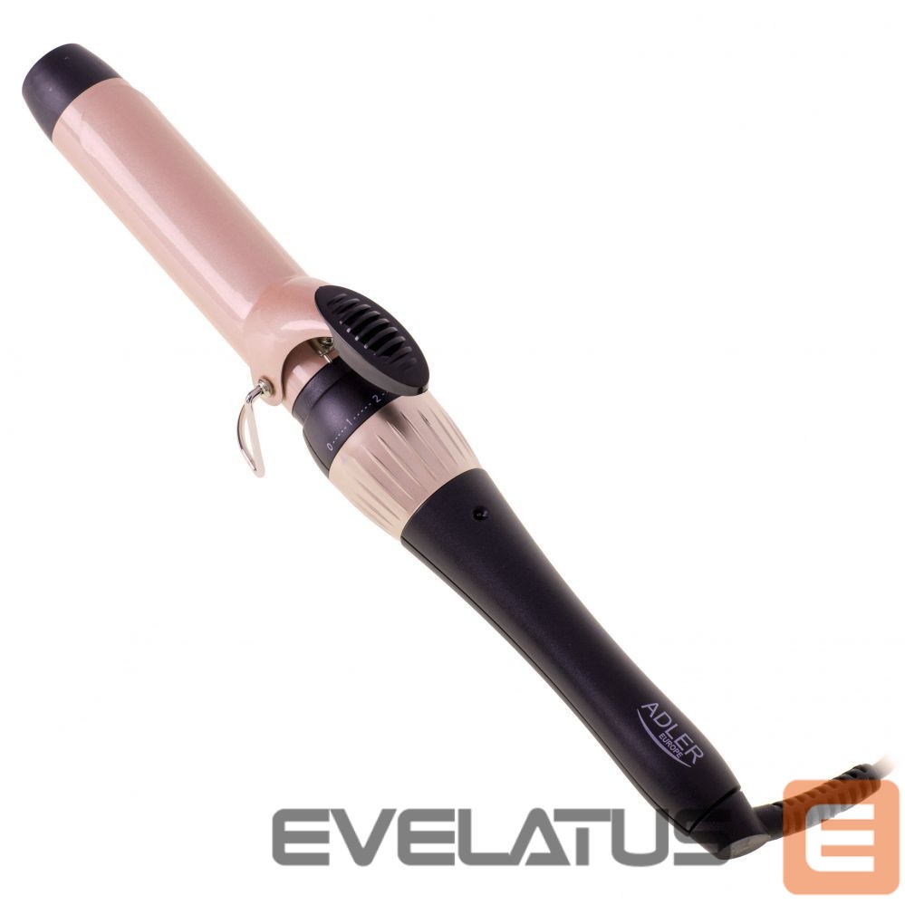 Plaukų džiovintuvo šepetėlis Adler Curling Iron AD 2118 Ceramic heating system, Barrel diameter 32 mm, Temperature (max) 200 °C, 56 W, Black/Pink