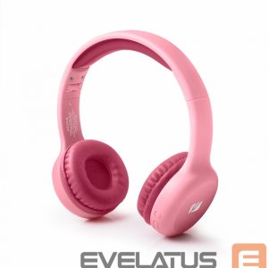 Laidinės ausinės Muse  Bluetooth Stereo Kids Headphones M-215BTP Over-Ear, Wireless, Pink 