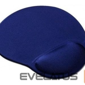 Kompiuterio pelė Gembird  MP-GEL-B Gel mouse pad with wrist support, blue Blue, Gel mouse pad 