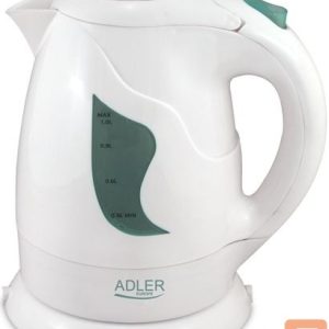 Virdulys Adler  AD 08 Standard kettle, Plastic, White, 850 W, 1 L, 360° rotational base 