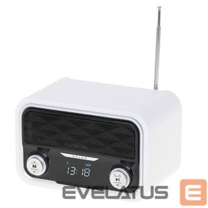 Interaktyvus sprendimas Adler  Bluetooth Radio AD 1185 Display LCD, AUX in, White 