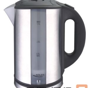 Virdulys Adler  Kettle AD 1216 Standard, Stainless steel, Stainless steel, 2000 W, 360° rotational base, 1.7 L 