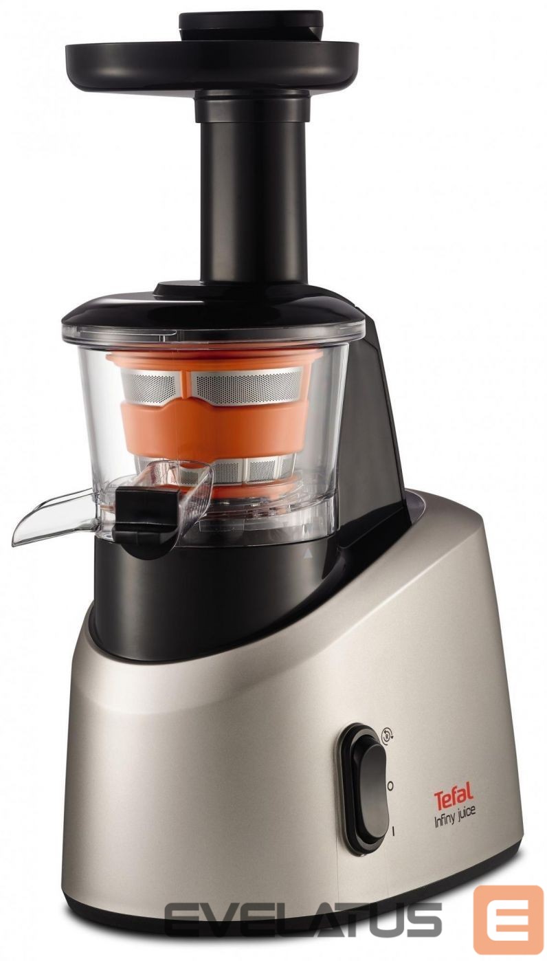 Kiti smulkūs buitiniai prietaisai TEFAL Slow Juicer ZC255B38 Type Electric Silver/ black 200 W Extra large fruit input Number of speeds 2 82 RPM