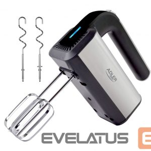 Maišytuvai ir maišytuvai Adler  Hand mixer AD 4225 Hand Mixer 300 W Number of speeds 5 Turbo mode Stainless steel 