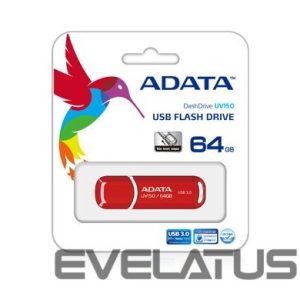 USB atmintinė ADATA  UV150 64 GB USB 3.0 Red 