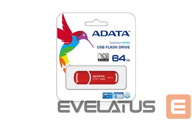 USB atmintinė ADATA UV150 64 GB USB 3.0 Red